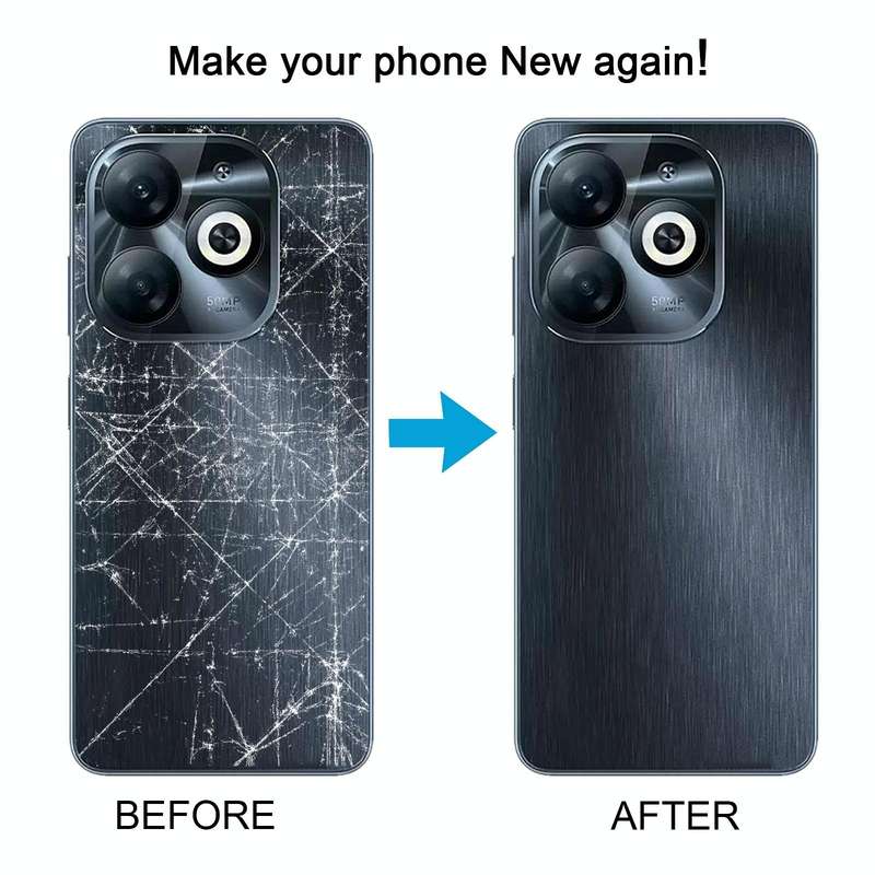 For Infinix Smart 8 Pro Original Battery Back Cover(Black)