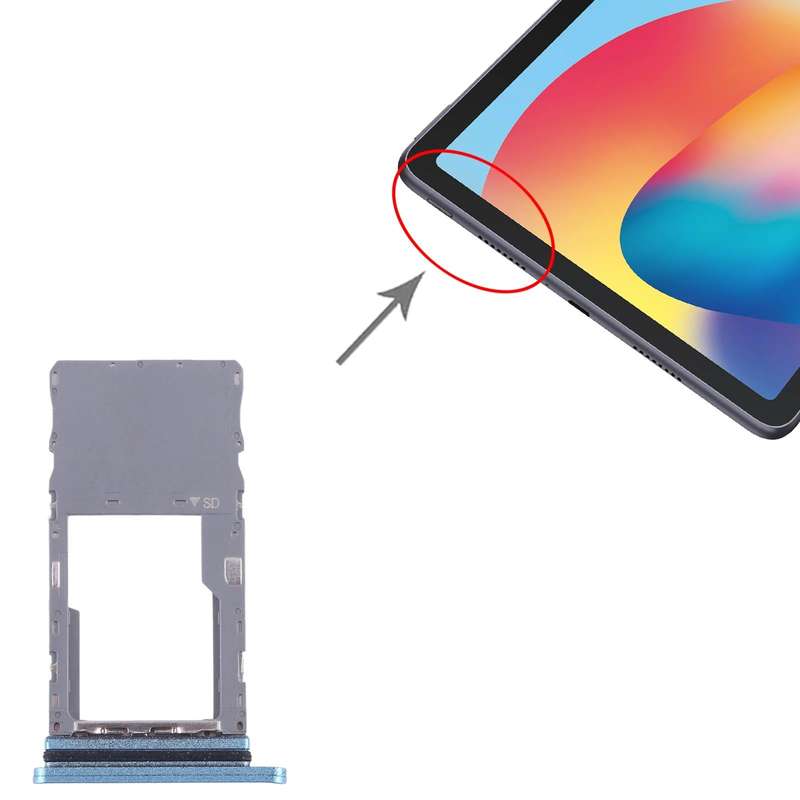 For TCL 10 TabMax Original Micro SD Card Tray (Green)