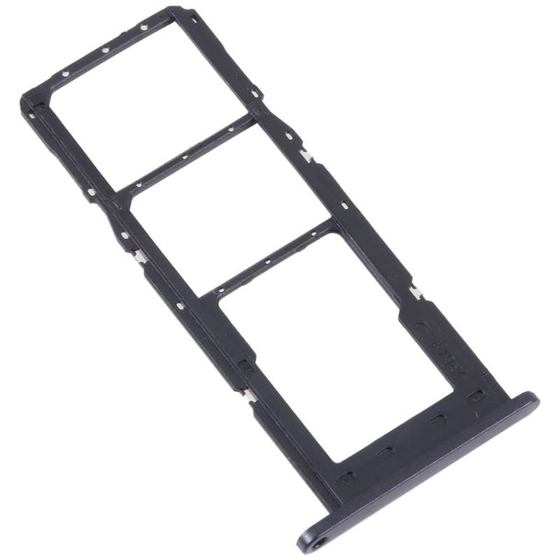 For Samsung Galaxy A24 SM-A245 Original SIM Card Tray + SIM Card Tray + Micro SD Card Tray (Black)