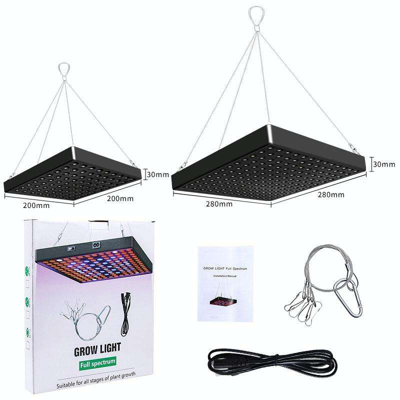 Large 169 LEDs Quantum Plant Growth Lighting Outdoor Full Spectrum Planting Lamp(EU Plug)