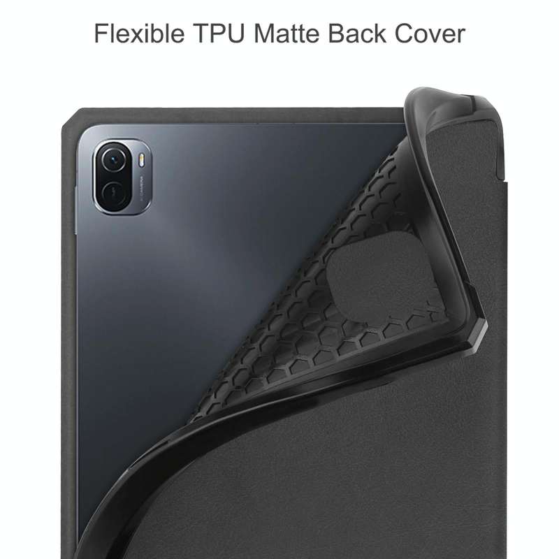 For Xiaomi Pad 5 / 5 Pro Custer Texture Horizontal Flip Leather Case with Three-folding Holder & ...