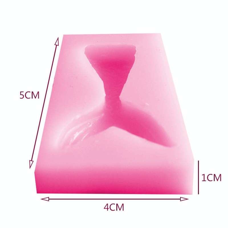 10 PCS Fondant Mermaid Fishtail Silicone Mold Baking Tools Chocolate Cake Decorating Mold