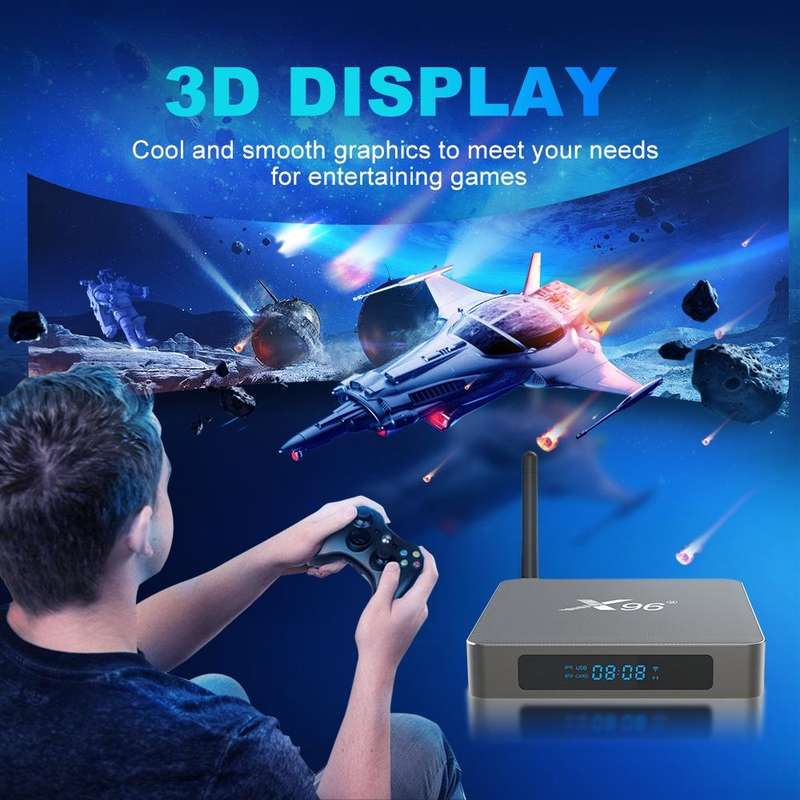 X96 X6 8K Smart TV BOX Android 11.0 Media Player, RK3566 Quad Core ARM Cortex A55, RAM: 8GB, ROM:...
