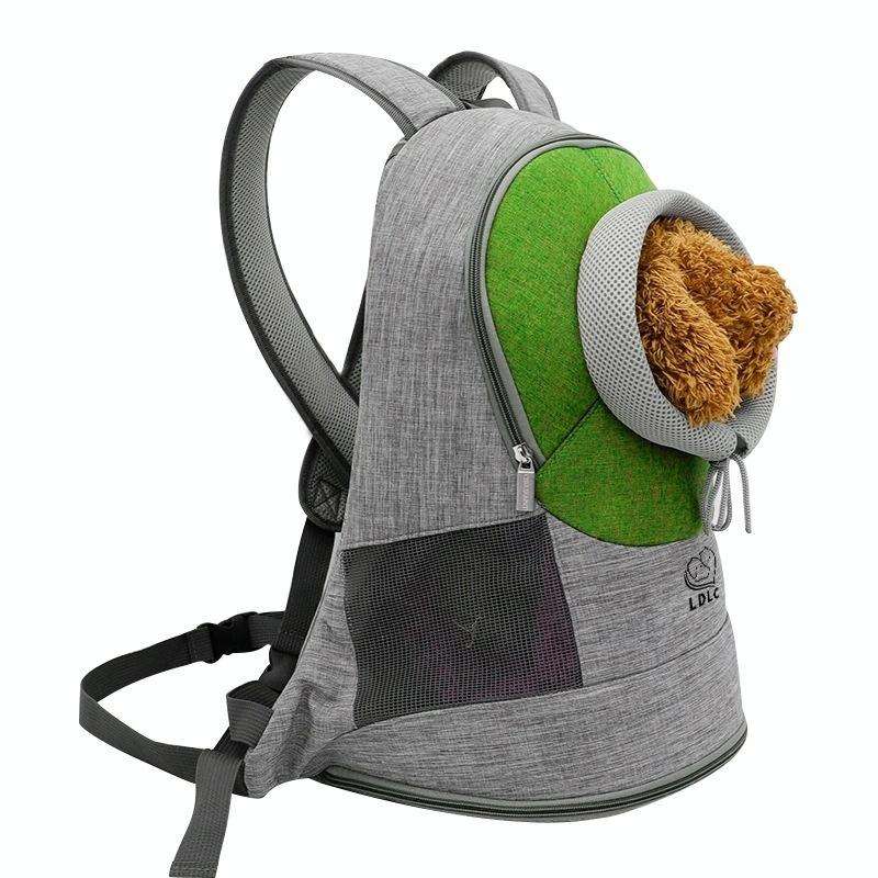 LDLC Chest Messenger Bag Pet Can Be Exposed Portable Breathable Backpack, Size:M(Green)