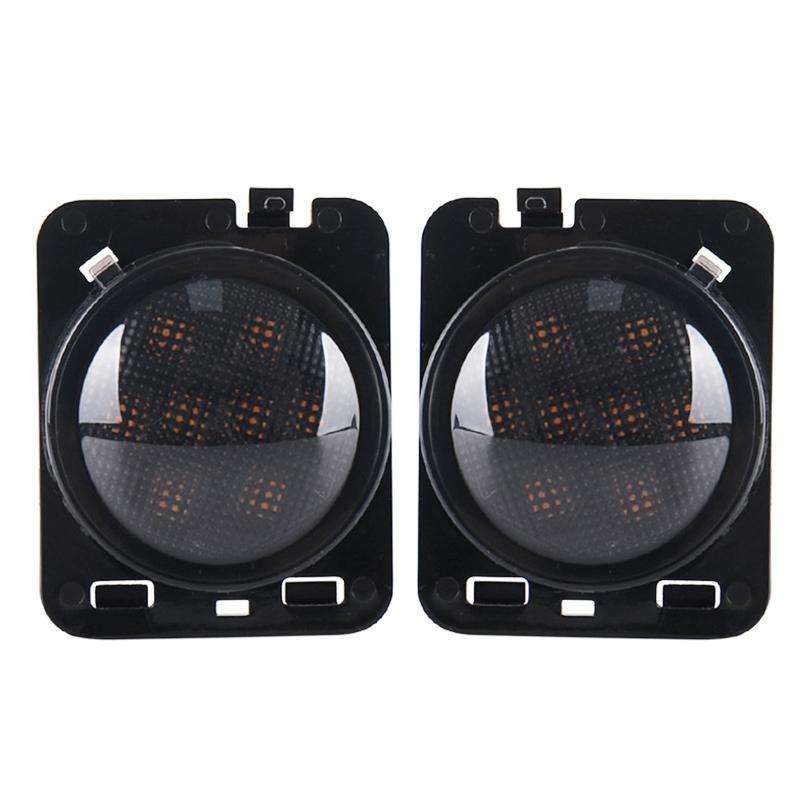 2 PCS 8W DC 12V Car SUV Refit LEDWheel Eyebrow Turn Signal for Jeep Wrangler JK 07-17, Specificat...