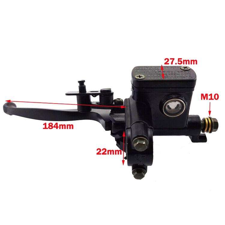 ATV Four-Wheeled Car UTV Kart Front And Rear Brakes Pump Disc Brake Handle Oil Pump Hand Brake Wi...