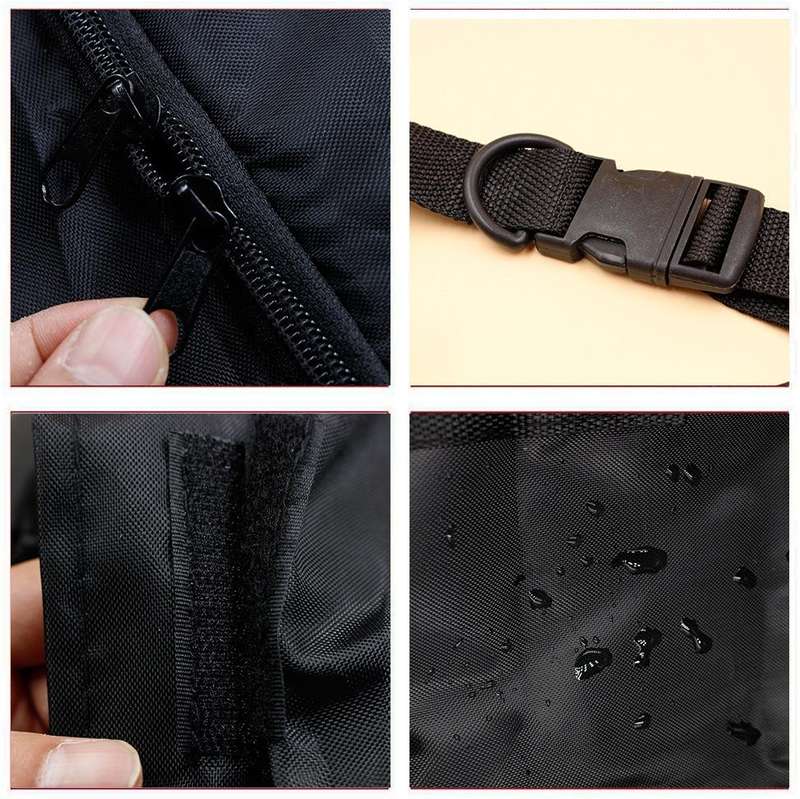 600D Waterproof Cloth Double Zipper 8 Buckle Roof Bag Luggage Bag,Style: Only Roof Bag
