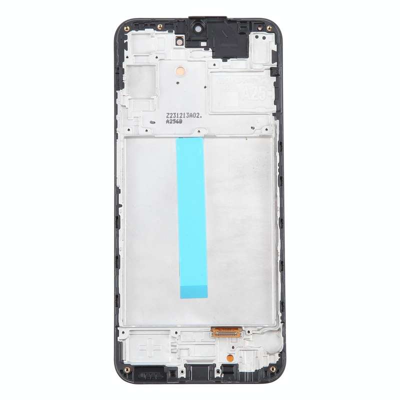 For Samsung Galaxy A25 SM-A256B 6.36 inch OLED LCD Screen Digitizer Full Assembly with Frame (Black)