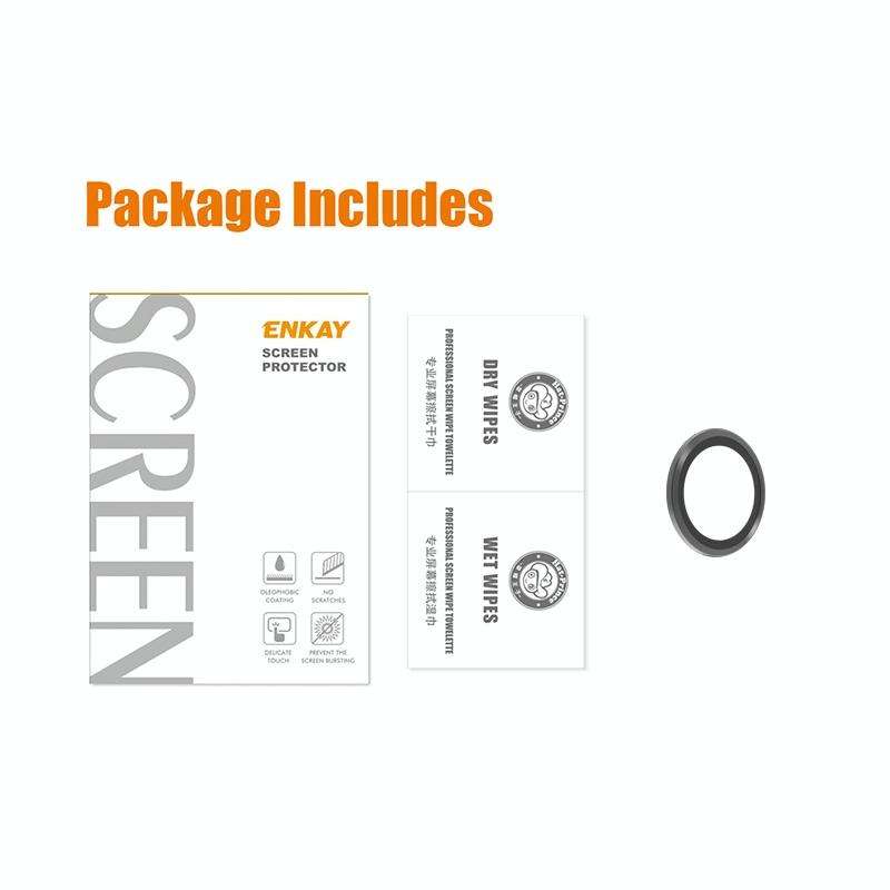 For HUAWEI P60 / P60 Pro / P60 Art ENKAY Hat-Prince 9H Rear Camera Lens Aluminium Alloy Tempered ...