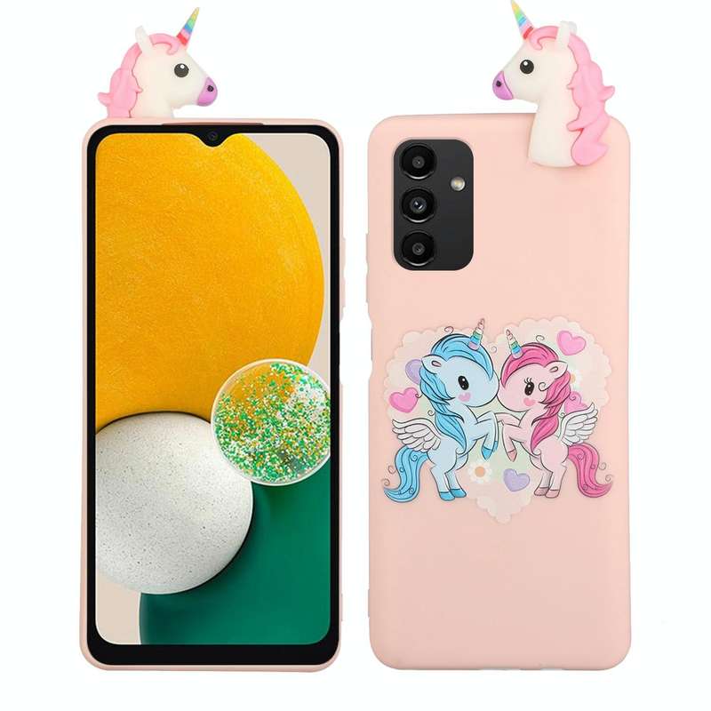 For Samsung Galaxy A14 5G Shockproof Cartoon TPU Phone Case(Love Unicorn)