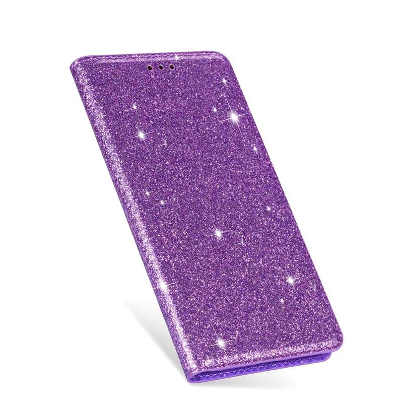 For Samsung Galaxy A7 (2018) / A750 Ultrathin Glitter Magnetic Horizontal Flip Leather Case with ...