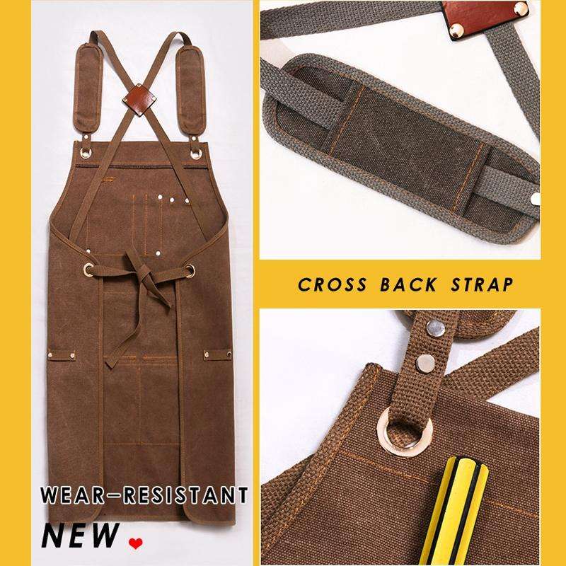 Canvas Apron Barber Roasting Cafe Gardening Woodworking Men And Women Canvas Work Clothes, Specif...