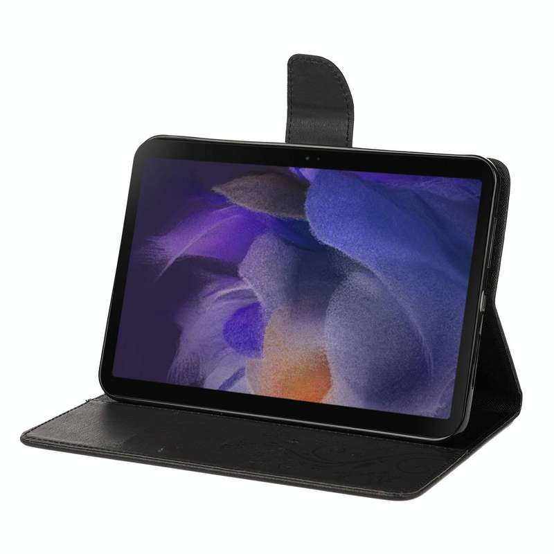 For Samsung Galaxy Tab A8 10.5 2021 X200 / X205 Butterfly Flower Embossing Pattern Leather Tablet...