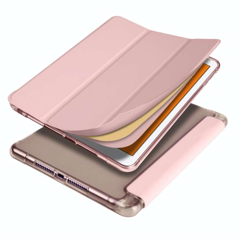For iPad Mini 5 / Mini 4 3-folding Horizontal Flip PU Leather + Shockproof TPU Case with Holder &...