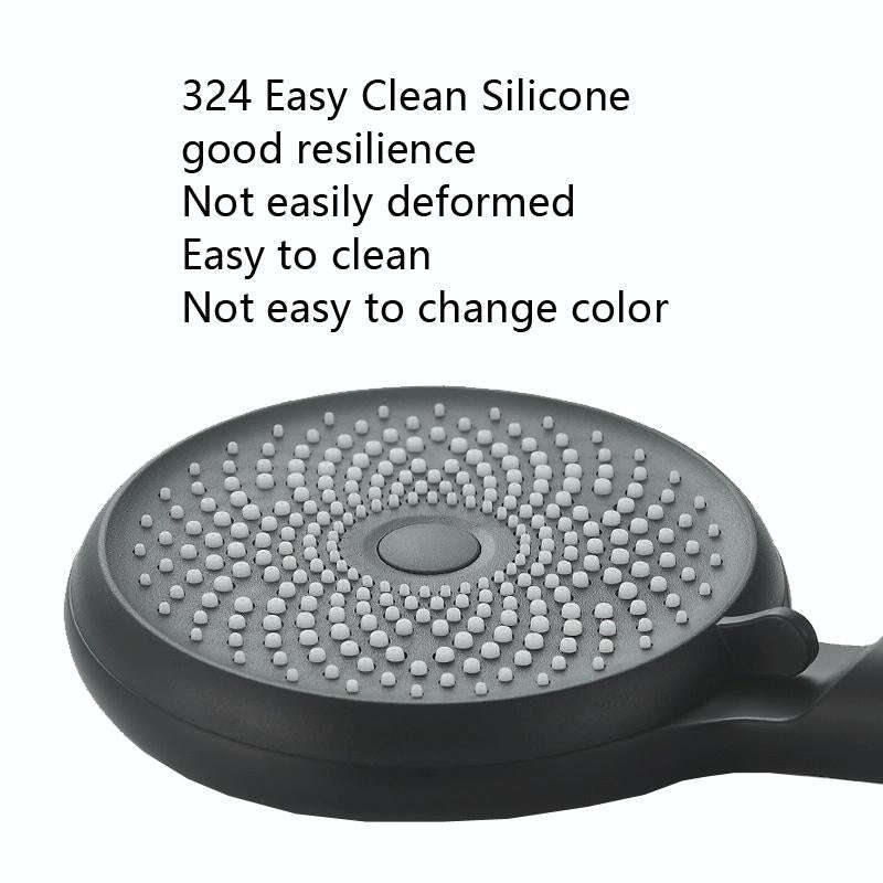 Home Handheld Silicone Supercharged Shower Nozzle, Style: White