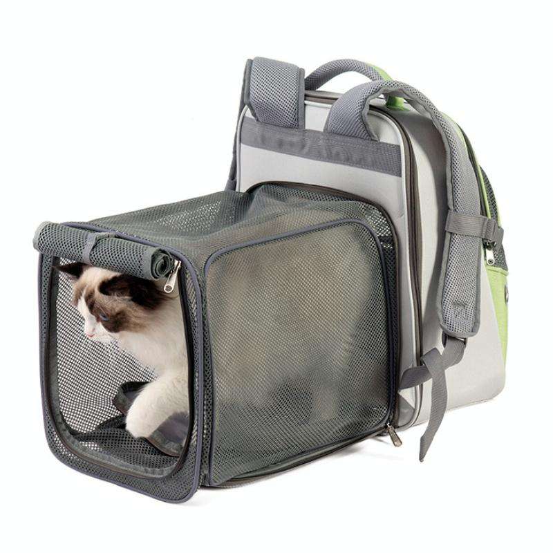 LDLC QS-067 Outdoor Breathable Can Expand Portable Pet Bag(Gray)
