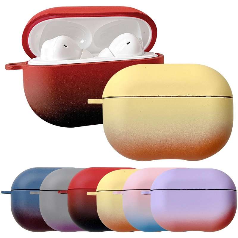 For Xiaomi Redmi Buds 4 Pro Gradient PC Frosted Earphone Protective Case(Gradient Grey)