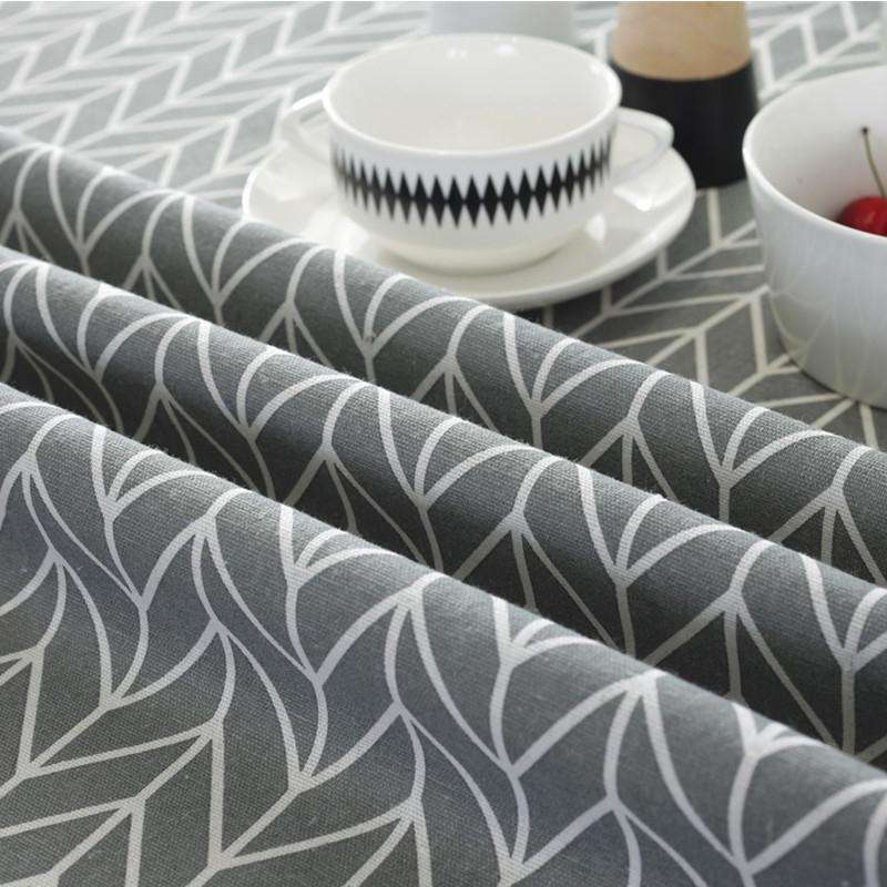 Polyester Cotton Round Tablecloth Dust-proof Cotton and Linen Printing Tablecloth, Diameter:100cm...