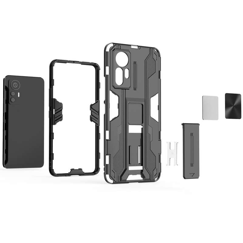 For Xiaomi 12 Lite 5G Asian and EU Version Supersonic PC + TPU Shock-proof Phone Case(Black)