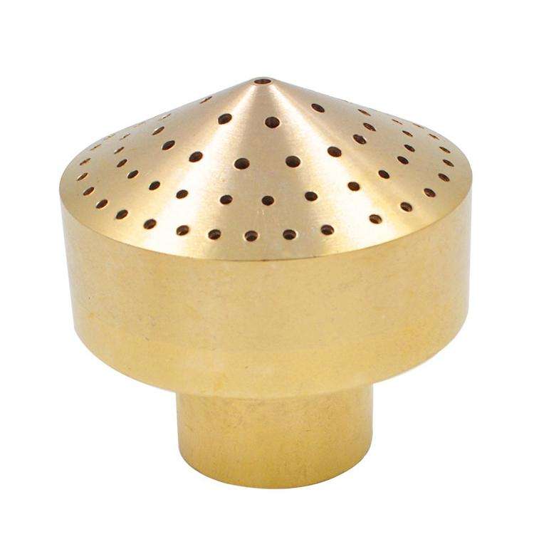All-copper Fireworks Layer Water Nozzle Landscaping Fountain Head, Size:6 Points(Brass)