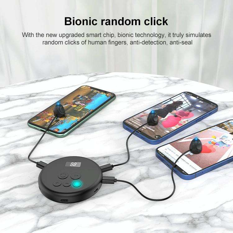 G30 Universal Digital Display Like Device Mobile Phone Automatic Screen Clicker, Style:One Machin...