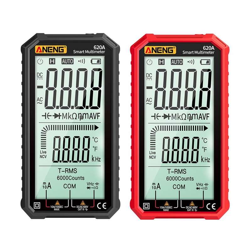ANENG 620A Full Screen Smart Digital Multimeter(Black)