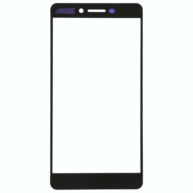 Front Screen Outer Glass Lens for Nokia 6 (2nd Gen)(Black)