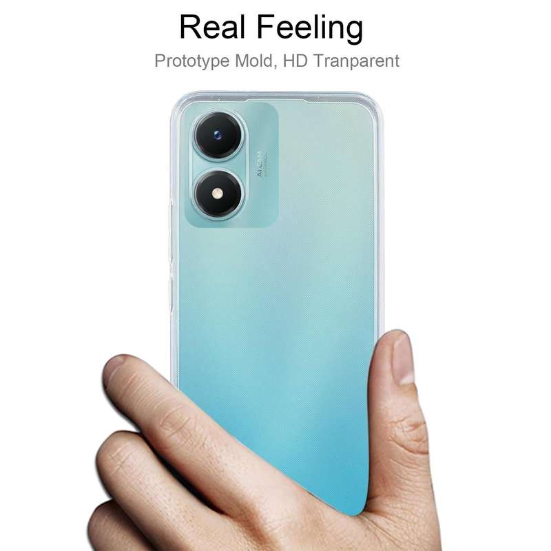 For vivo Y02s Ultra-thin Transparent TPU Phone Case