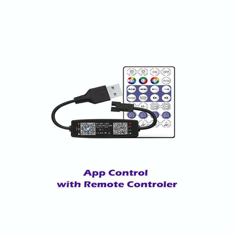 WS2812B USB 5V APP Remote Controller Bluetooth Music Controller for SK6812 WS2811 WS2812 LED Ligh...