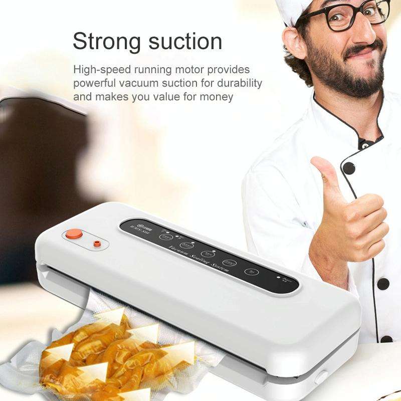 Household Commercial Food Vacuum Plastic Packaging Machine Sealer Closer Machine, US Plug (Black)