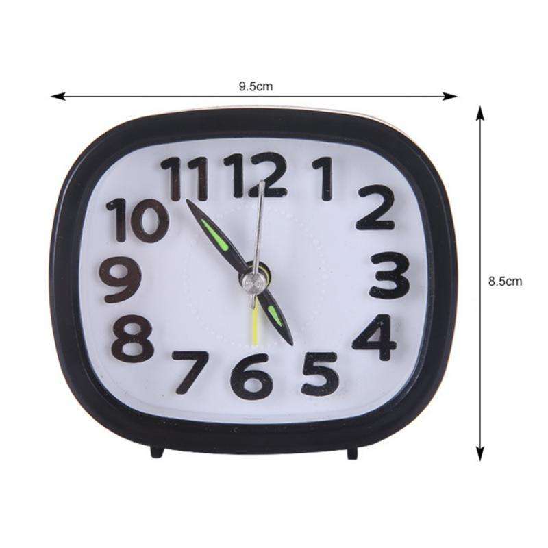 Creative Minimalist Mute Alarm Clock(Round Black)