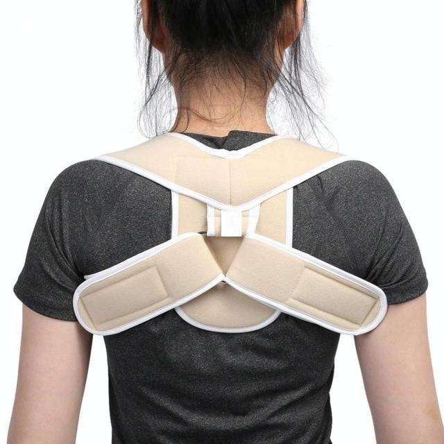 Adjustable Upper Back Shoulder Support Posture Corrector Adult Corset Spine Brace Back Belt, Size...