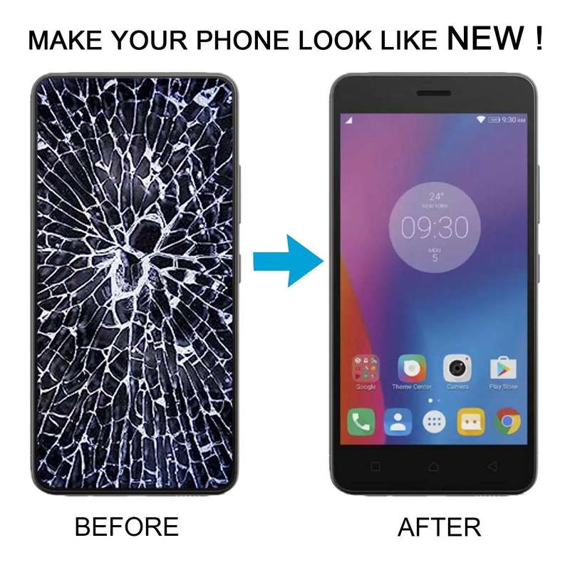 LCD Screen and Digitizer Full Assembly with Frame for Lenovo K6 Power (Black)