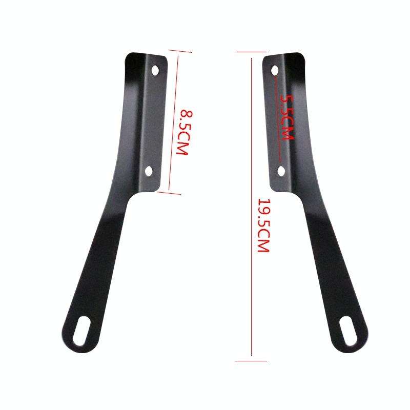 5-7 Inch Retro Motorcycle Windshield Universal Modified Windshield(Smoky)