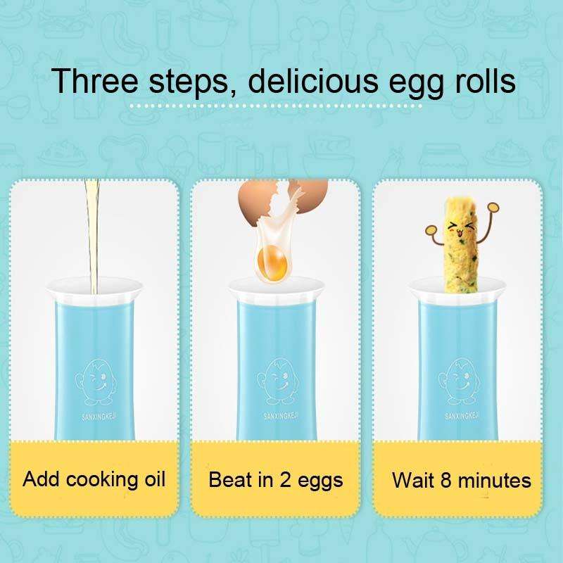 SANXINGKEJI Household Multifunctional Egg Cup Boiled Egg Roll Machine, CN Plug