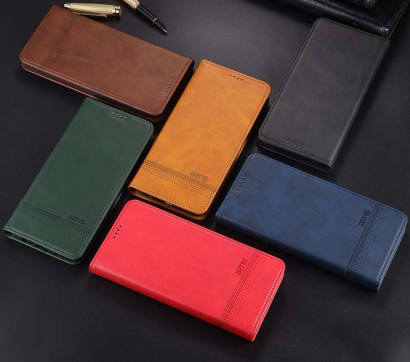 For Oppo Reno5 5G AZNS Magnetic Calf Texture Horizontal Flip Leather Case with Card Slots & Holde...
