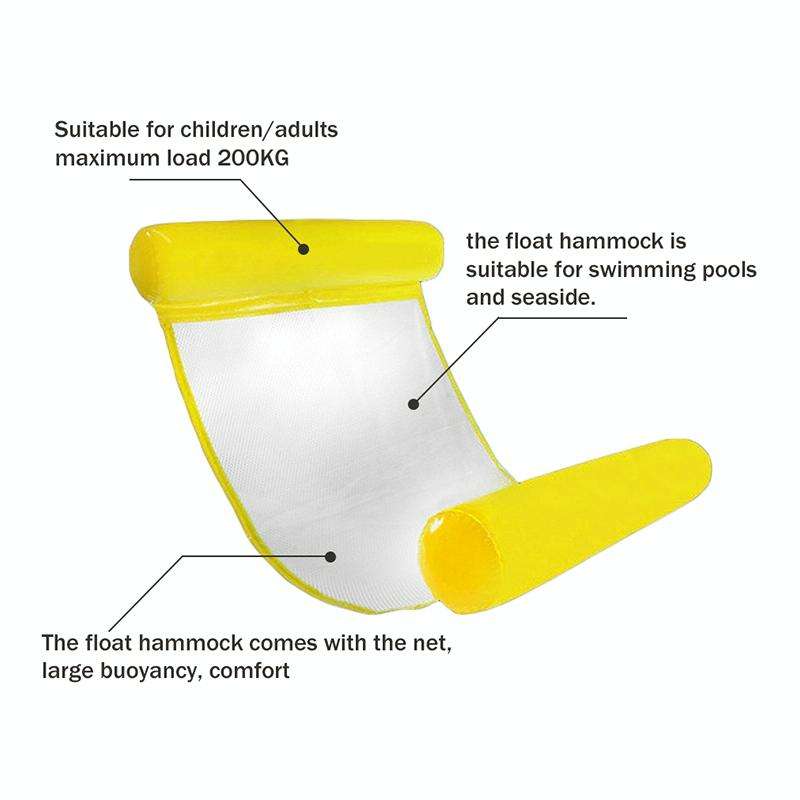 Foldable Double-purpose Backrest Float Hammock with Net, Size: 130x73cm (Pink)