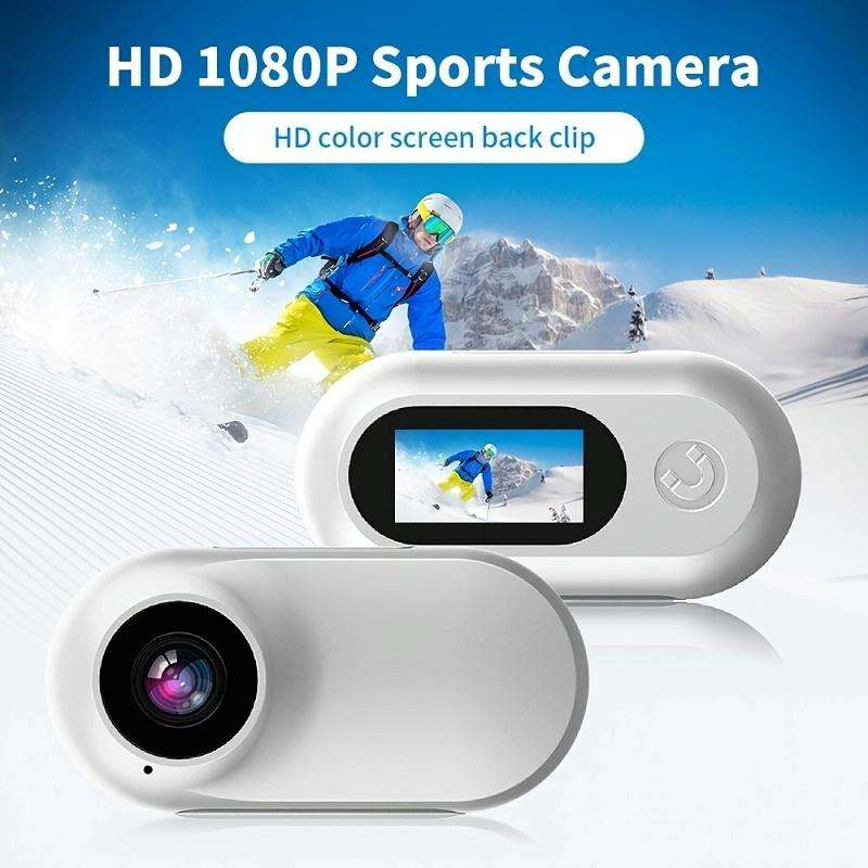 Magnetic Thumb Camera Portable HD Camera For Outdoor Cycling, Model: Standard+Pet Silicone Collar