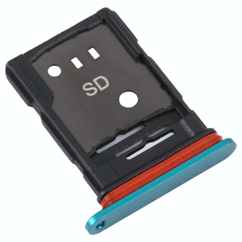 For TCL 10 Pro Original SIM Card Tray + SIM / Micro SD Card Tray(Green)
