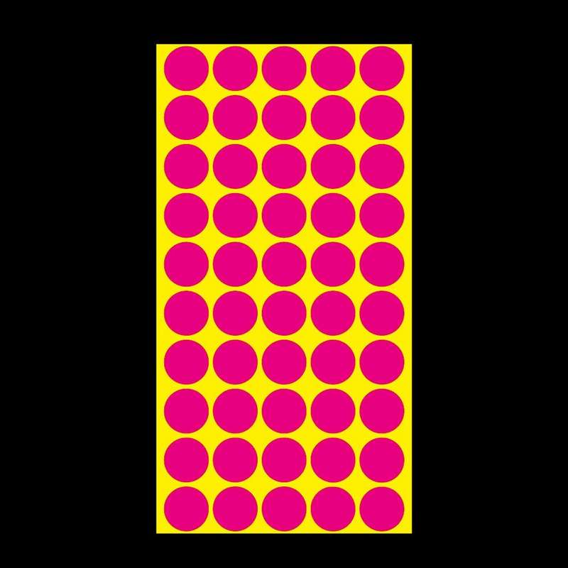 1000 PCS Round Shape Self-adhesive Colorful Mark Sticker Mark Label(Rose Red)
