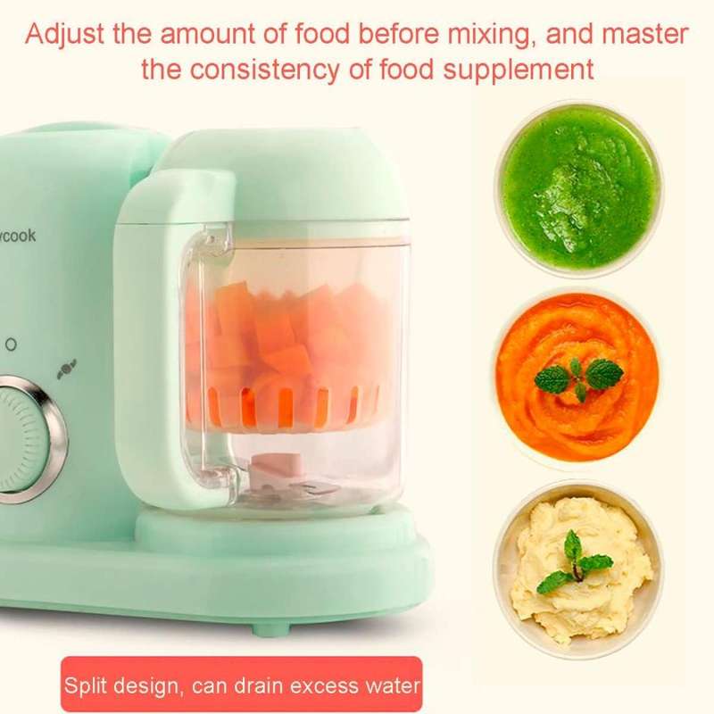 Multifunction Baby Food Cooking Maker Steamer Mixing Grinder Food Supplementary Machine(Pink)