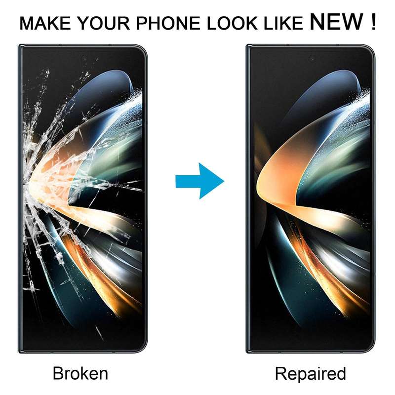 For Samsung Galaxy Z Fold4 SM-F936B/W23 LCD Secondary Screen Outer Glass Lens with OCA Optically ...
