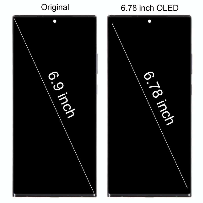 For Samsung Galaxy Note20 Ultra 5G SM-N986B 6.78 inch OLED LCD Screen Digitizer Full Assembly wit...