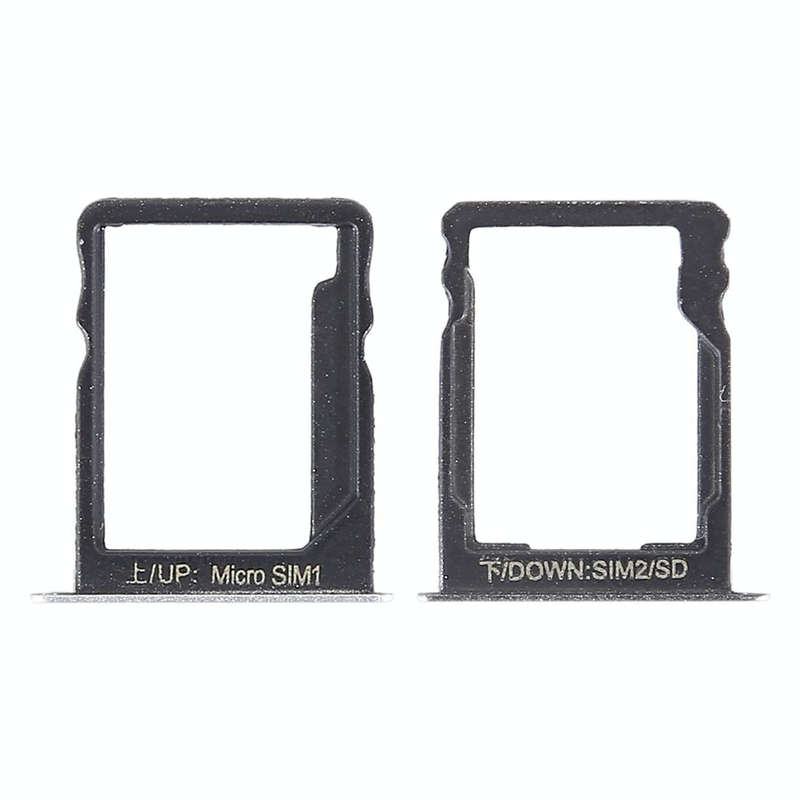 SIM Card Tray + SIM Card Tray / Micro SD Card for Huawei Enjoy 5s (Silver)