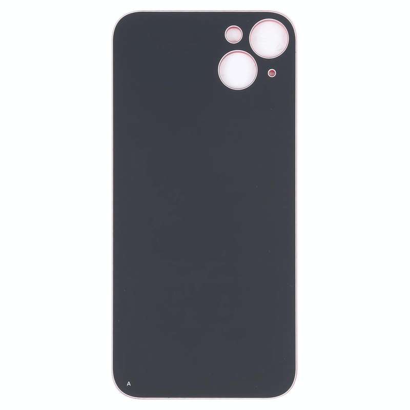 For iPhone 14 Plus Easy Replacement Big Camera Hole Glass Back Battery Cover(Red)