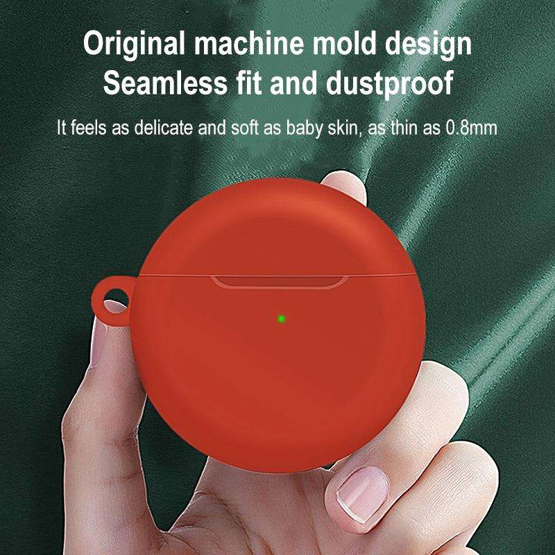 For Huawei Freebuds 4 Full Coverage Waterproof Silicone Wireless Earphone Protective Case with Ho...