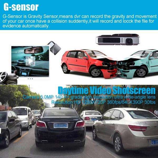 STR8500 HD 720P 30fps 2.0 inch LCD Radar Detector DVR with Laser + GPS Logger, 120 Degree View An...