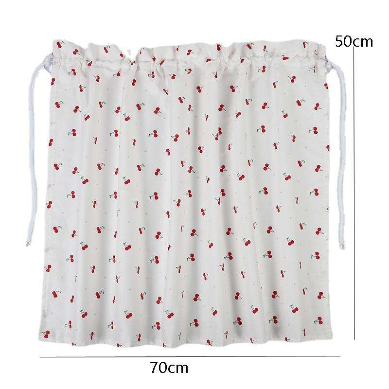 Car Curtains Cotton Car Suction Cup Sunshade Sun Protection Thermal Curtain(Cherry)