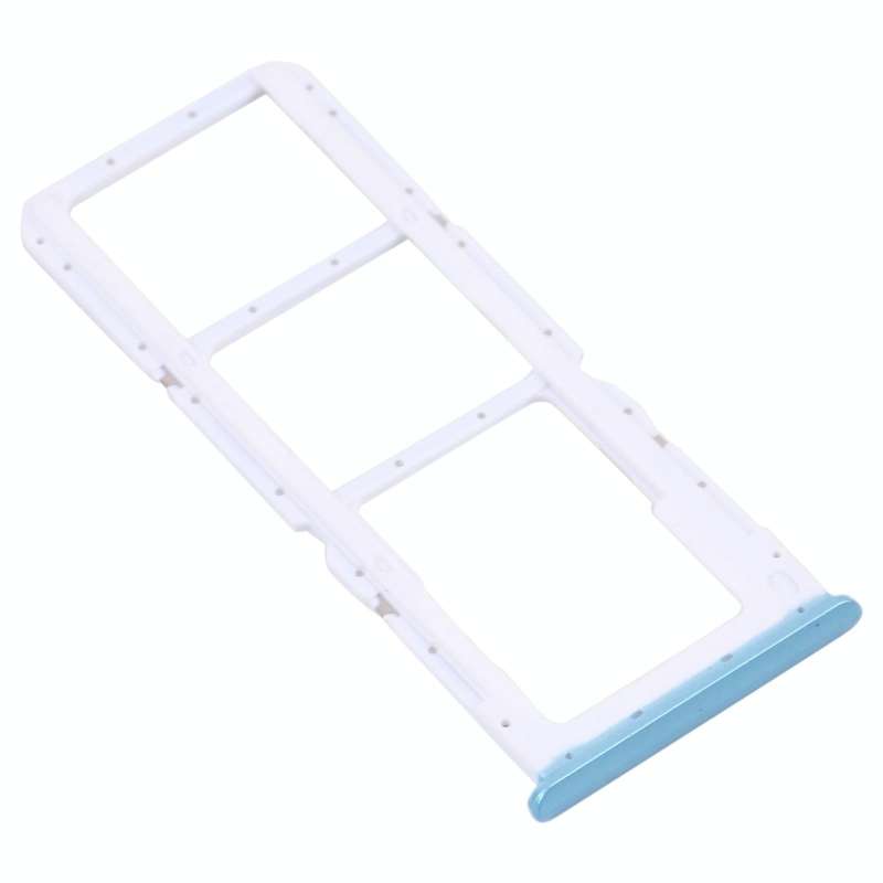 For OPPO Realme 7i RMX2103  SIM Card Tray + SIM Card Tray + Micro SD Card Tray (Blue)
