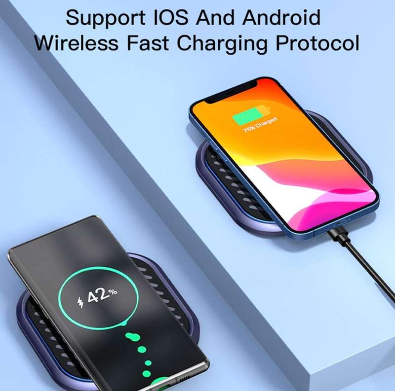 Yesido DS14 15W Desktop Qi Wireless Fast Charger(Black)